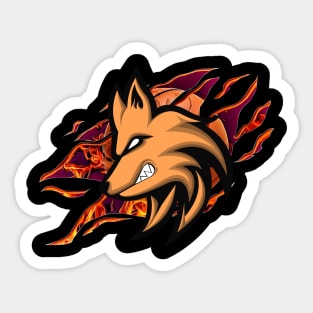 Angry wolf Sticker